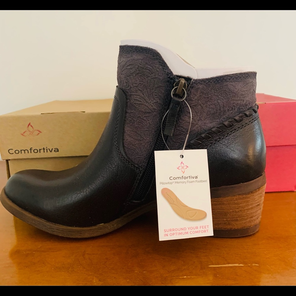 BRAND NEW! Comfortiva Corry Leather Boot, Size 8.5